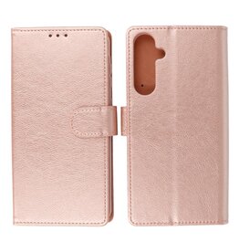 BAOHU Samsung Galaxy A55 Hoesje Book Case Telefoonhoesje Rose Goud