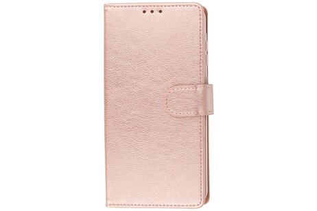 BAOHU Zakelijke Book Case Telefoonhoesje - Portemonnee Hoesje - Geschikt voor de Samsung Galaxy A55 - Rose Goud