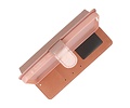 BAOHU Zakelijke Book Case Telefoonhoesje - Portemonnee Hoesje - Geschikt voor de Samsung Galaxy A55 - Rose Goud