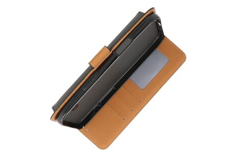 BAOHU Zakelijke Book Case Telefoonhoesje - Portemonnee Hoesje - Geschikt voor de iPhone 16 - Zwart