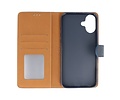 BAOHU Zakelijke Book Case Telefoonhoesje - Portemonnee Hoesje - Geschikt voor de iPhone 16 - Navy