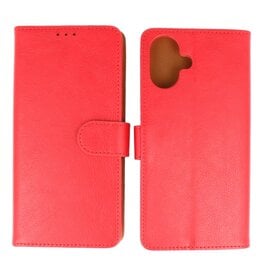 BAOHU iPhone 16 Hoesje Book Case Telefoonhoesje Rood