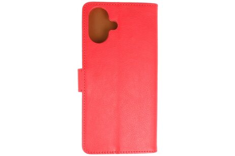 BAOHU Zakelijke Book Case Telefoonhoesje - Portemonnee Hoesje - Geschikt voor de iPhone 16 - Rood