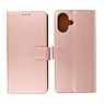 BAOHU iPhone 16 Hoesje Book Case Telefoonhoesje Rose Goud