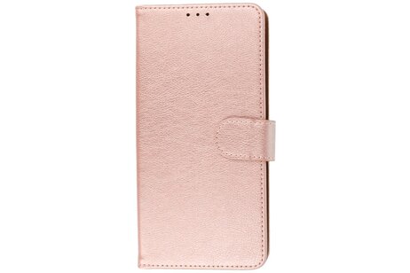BAOHU Zakelijke Book Case Telefoonhoesje - Portemonnee Hoesje - Geschikt voor de iPhone 16 - Rose Goud