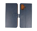 BAOHU Zakelijke Book Case Telefoonhoesje - Portemonnee Hoesje - Geschikt voor de iPhone 16 Plus - Navy