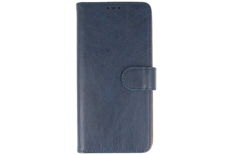 BAOHU Zakelijke Book Case Telefoonhoesje - Portemonnee Hoesje - Geschikt voor de iPhone 16 Plus - Navy