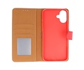BAOHU Zakelijke Book Case Telefoonhoesje - Portemonnee Hoesje - Geschikt voor de iPhone 16 Plus - Rood