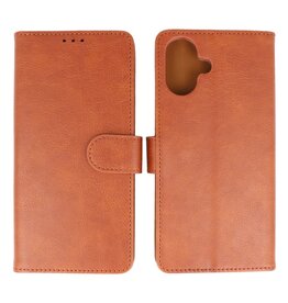 BAOHU iPhone 16 Plus Hoesje Book Case Telefoonhoesje Bruin
