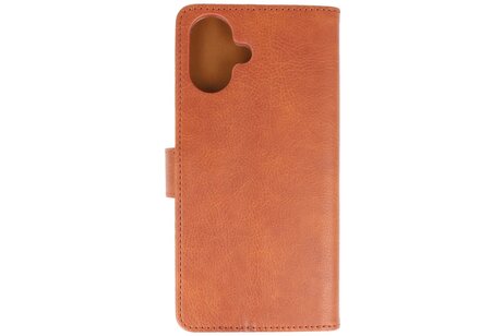 BAOHU Zakelijke Book Case Telefoonhoesje - Portemonnee Hoesje - Geschikt voor de iPhone 16 Plus - Bruin