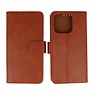 BAOHU iPhone 16 Pro Hoesje Book Case Telefoonhoesje Bruin