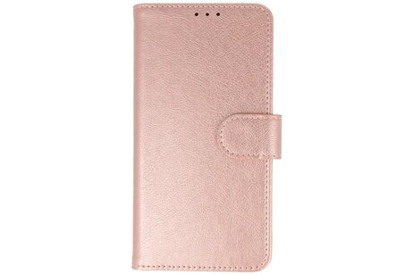 BAOHU Zakelijke Book Case Telefoonhoesje - Portemonnee Hoesje - Geschikt voor de iPhone 16 Pro - Rose Goud