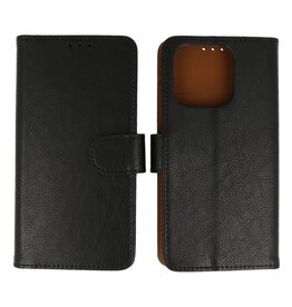 BAOHU iPhone 16 Pro Max Hoesje Book Case Telefoonhoesje Zwart