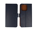 BAOHU Zakelijke Book Case Telefoonhoesje - Portemonnee Hoesje - Geschikt voor de iPhone 16 Pro Max - Navy