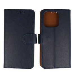BAOHU iPhone 16 Pro Max Hoesje Book Case Telefoonhoesje Navy