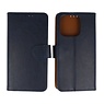 BAOHU iPhone 16 Pro Max Hoesje Book Case Telefoonhoesje Navy