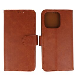 BAOHU iPhone 16 Pro Max Hoesje Book Case Telefoonhoesje Bruin