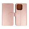 BAOHU iPhone 16 Pro Max Hoesje Book Case Telefoonhoesje Rose Goud