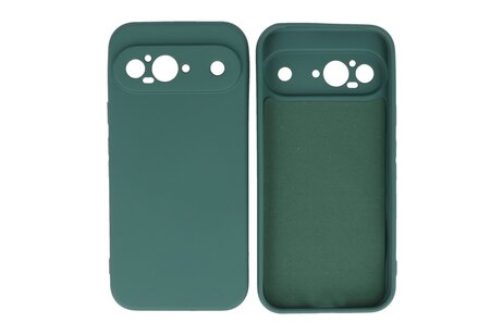 BAOHU Hoesje Geschikt voor de Google Pixel 9 - Fashion Backcover Hoesje - Colorful Telefoonhoesje - Donker Groen