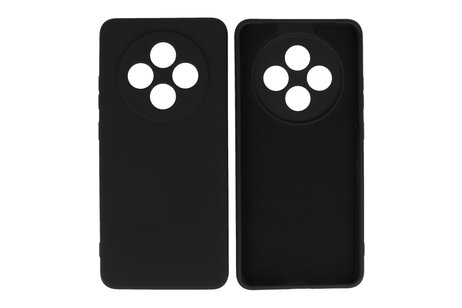 BAOHU Hoesje Geschikt voor de OPPO Reno 12F 5G - Fashion Backcover Hoesje - Colorful Telefoonhoesje - Zwart