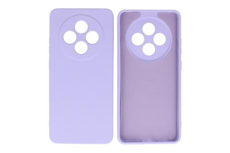 BAOHU Hoesje Geschikt voor de OPPO Reno 12F 5G - Fashion Backcover Hoesje - Colorful Telefoonhoesje - Paars