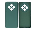 BAOHU Hoesje Geschikt voor de OPPO Reno 12F 5G - Fashion Backcover Hoesje - Colorful Telefoonhoesje - Donker Groen