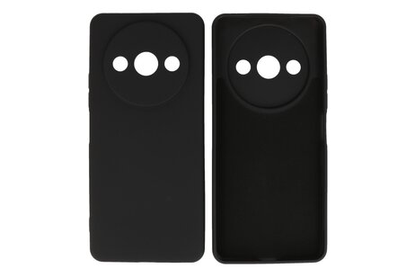 BAOHU Hoesje Geschikt voor de Xiaomi Redmi A3 - Fashion Backcover Hoesje - Colorful Telefoonhoesje - Zwart