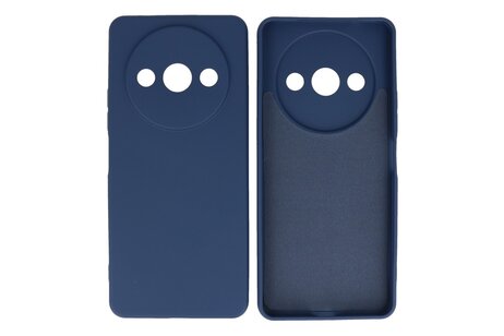 BAOHU Hoesje Geschikt voor de Xiaomi Redmi A3 - Fashion Backcover Hoesje - Colorful Telefoonhoesje - Navy