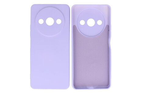 BAOHU Hoesje Geschikt voor de Xiaomi Redmi A3 - Fashion Backcover Hoesje - Colorful Telefoonhoesje - Paars