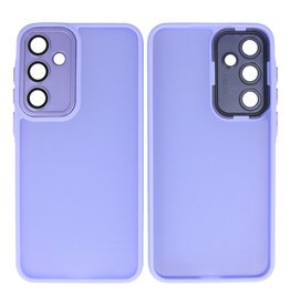 BAOHU Mat-Transparent met Camera Beschermer Case voor Samsung Galaxy A55 Paars