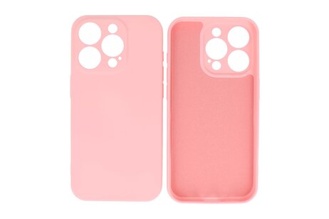 BAOHU Fashion Backcover Telefoonhoesje - Color Hoesje - Geschikt voor iPhone 15 Pro - Roze