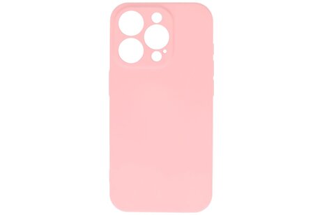 BAOHU Fashion Backcover Telefoonhoesje - Color Hoesje - Geschikt voor iPhone 15 Pro Max - Roze