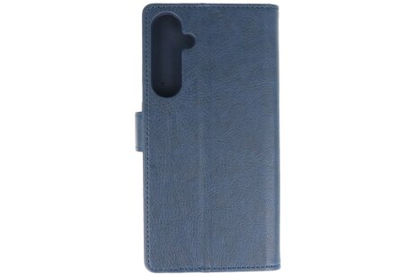BAOHU Zakelijke Book Case Telefoonhoesje - Portemonnee Hoesje - Geschikt voor de Samsung Galaxy A15 - Navy