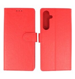 BAOHU Samsung Galaxy A15 Hoesje Book Case Telefoonhoesje Rood
