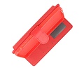 BAOHU Zakelijke Book Case Telefoonhoesje - Portemonnee Hoesje - Geschikt voor de Samsung Galaxy A15 - Rood
