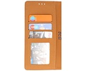 BAOHU Zakelijke Book Case Telefoonhoesje - Portemonnee Hoesje - Geschikt voor de Samsung Galaxy A15 - Bruin