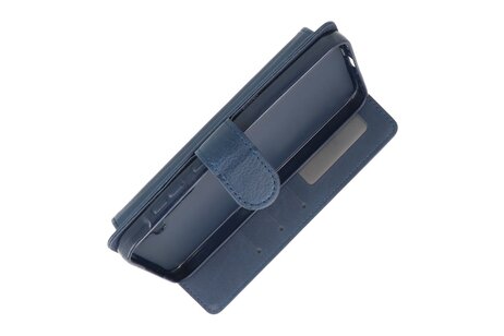 BAOHU Zakelijke Book Case Telefoonhoesje - Portemonnee Hoesje - Geschikt voor de Samsung Galaxy S24 FE - Navy