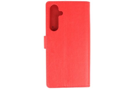 BAOHU Zakelijke Book Case Telefoonhoesje - Portemonnee Hoesje - Geschikt voor de Samsung Galaxy S24 FE - Rood