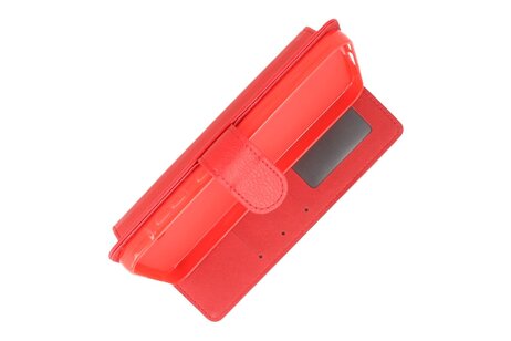 BAOHU Zakelijke Book Case Telefoonhoesje - Portemonnee Hoesje - Geschikt voor de Samsung Galaxy S24 FE - Rood