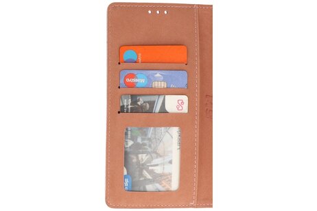 BAOHU Zakelijke Book Case Telefoonhoesje - Portemonnee Hoesje - Geschikt voor de Samsung Galaxy S24 FE - Rose Goud