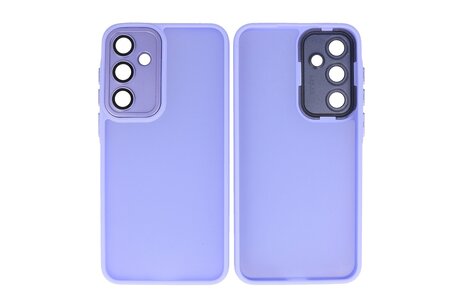 Hoesje Geschikt voor de Samsung Galaxy A26 - Mat-Transparent met Camera Beschermer Case - Paars