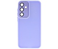 Hoesje Geschikt voor de Samsung Galaxy A26 - Mat-Transparent met Camera Beschermer Case - Paars