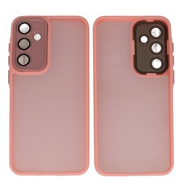 Mat-Transparent met Camera Beschermer Case voor Samsung Galaxy A26 Roze
