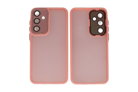 Hoesje Geschikt voor de Samsung Galaxy A26 - Mat-Transparent met Camera Beschermer Case - Roze