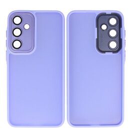 Mat-Transparent met Camera Beschermer Case voor Samsung Galaxy A36 - A56 Paars