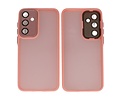 Hoesje Geschikt voor de Samsung Galaxy A36 - A56 - Mat-Transparent met Camera Beschermer Case - Roze