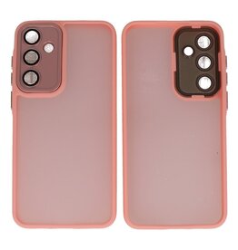Mat-Transparent met Camera Beschermer Case voor Samsung Galaxy A36 - A56 Roze