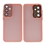 Mat-Transparent met Camera Beschermer Case voor Samsung Galaxy A36 - A56 Roze