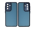 Hoesje Geschikt voor de Samsung Galaxy A26 - Mat-Transparent met Camera Beschermer Case - Navy