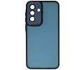 Hoesje Geschikt voor de Samsung Galaxy A26 - Mat-Transparent met Camera Beschermer Case - Navy